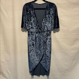 Rolla Coster Velvet Mini Dress in Black